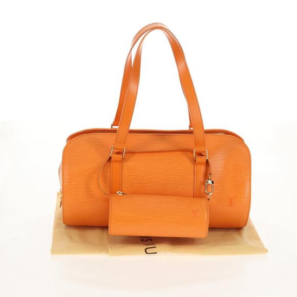 LOUIS VUITTON Epi Soufflot Hand Bag Orange Mandarin M5222H LV Auth 160837V